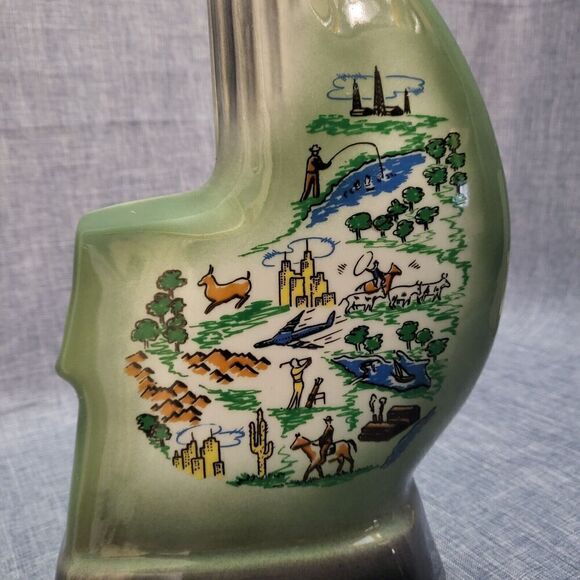Vintage 1968 Jim Beam Bourbon Decanter San Antonio Fair Tower Of Americas Empty - Picture 8 of 16